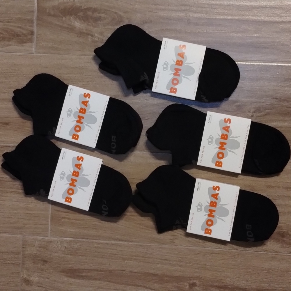 Bombas 5 pack low cut socks bootie socks Athletic